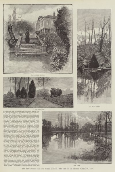 Le nouveau parc public pour le nord de Londres, le don de Sir Sydney Waterlow, baronnet - Amedee Forestier